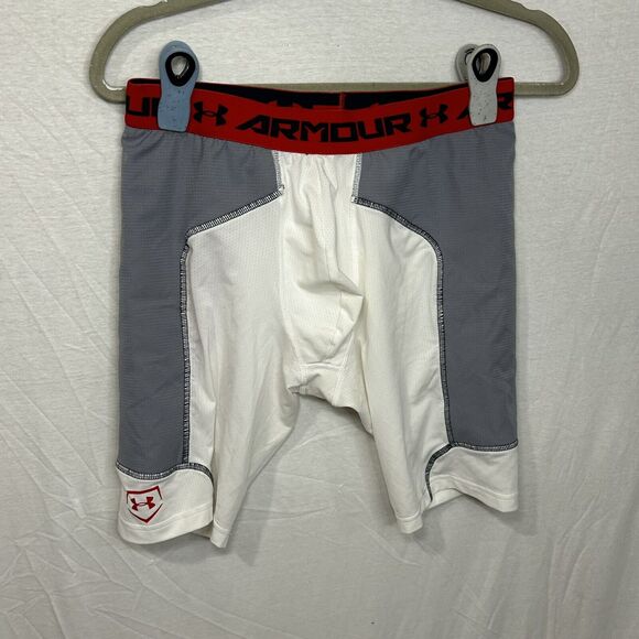 Under Armour Baseball Compression Girdle Shorts Size Youth Large Heat Gear - Picture 1 of 5